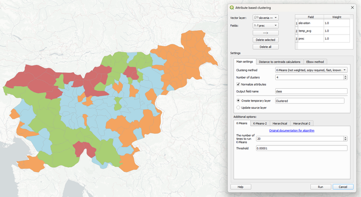 Attribute based clustring QGIS plugin update: version 3.0