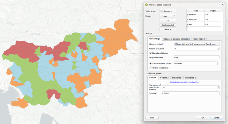 Attribute based clustring QGIS plugin update: version 3.0